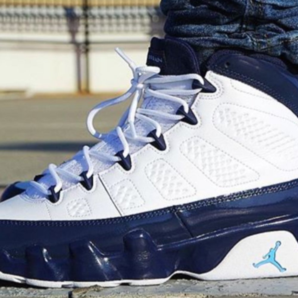Mens Air Jordan 9 Retro 'UNC